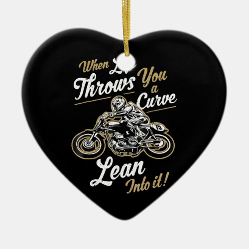 Funny Biker Quotes Sarcastic Motorcycle Rider Gift Ceramic Ornament