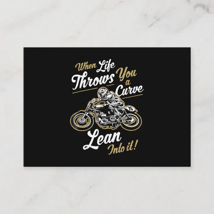 Funny Biker Quotes Sarcastic Motorcycle Rider Gift Enclosure Card | Zazzle
