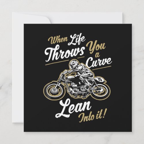 Funny Biker Quotes Sarcastic Motorcycle Rider Gift Invitation