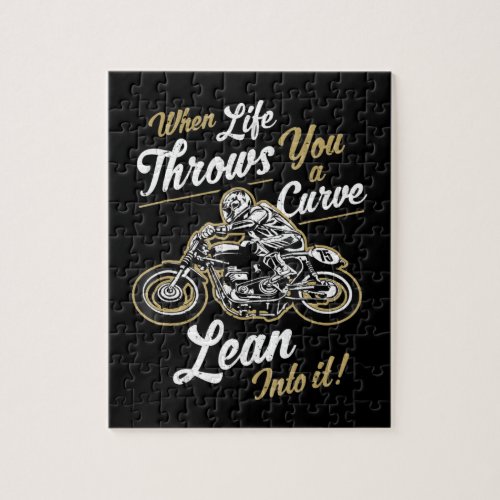 Funny Biker Quotes Sarcastic Motorcycle Rider Gift Jigsaw Puzzle