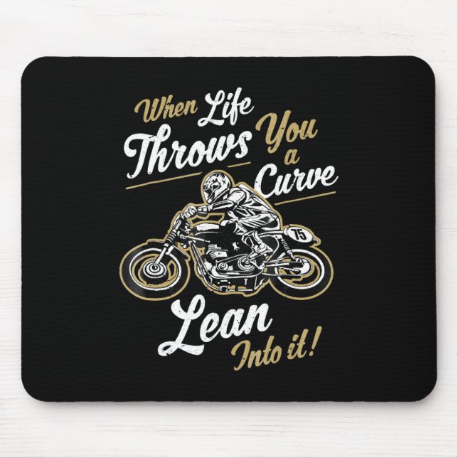 Funny Biker Quotes Sarcastic Motorcycle Rider Gift Mouse Pad (Front)