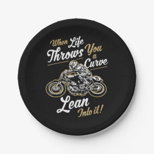 Funny Biker Quotes Sarcastic Motorcycle Rider Gift Paper Plates