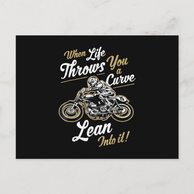 Funny Biker Quotes Sarcastic Motorcycle Rider Gift Postcard (Front)