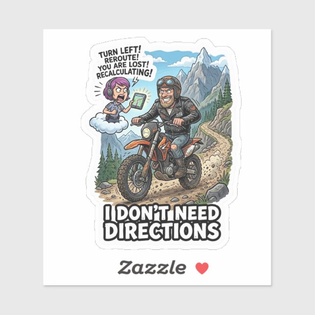 Funny Biker Sticker - Final Mile Moto Tombstone (Sheet)