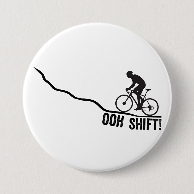 Funny Biker Using Shifters Button (Front)