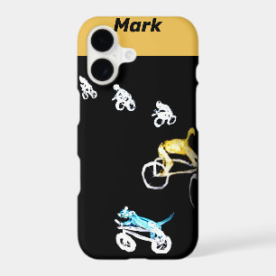 Funny Bikers in the Dark! Personalized iPhone 17 Case