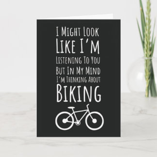 Funny Biking Cards Cyclist Biker Bicycle Cycling