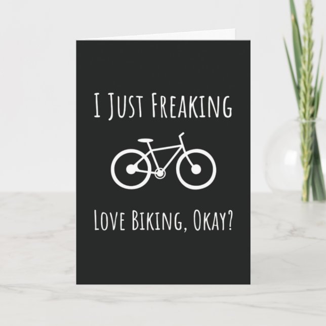 Funny Biking Lover Cards Cyclist Cycling Bicycle (Front)