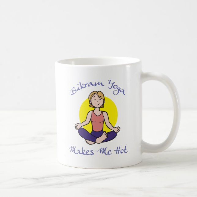 Funny Bikram Yoga Gift Coffee Mug (Right)