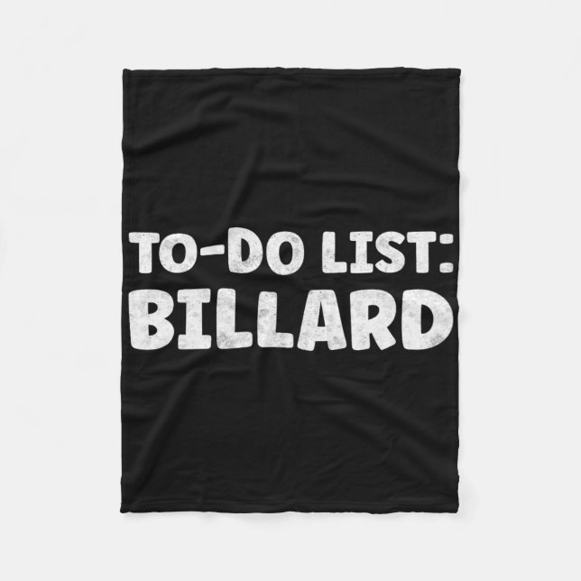 Funny Billard Lover Quotes Indoor Pool &amp; Billi Fleece Blanket (Front)