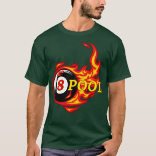 Funny Billiard 8 Ball Pool Billiard Player   T-Shirt