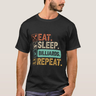 Funny Billiard Game 9-ball Player Dad Cue Stick Lo T-Shirt