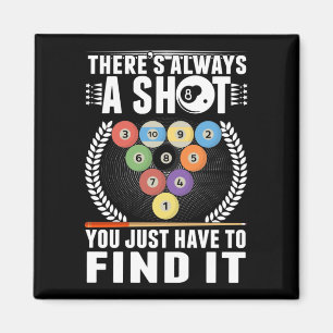 Funny Billiard Joke Cue Snooker Pool Player Magnet