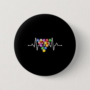 Funny Billiards Art Billiard Playing Pool Players Button