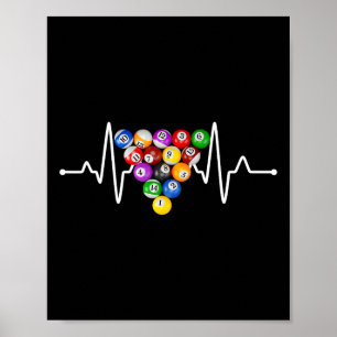 Funny Billiards Art Billiard Playing Pool Players Poster