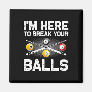 Funny Billiards Art For Men Women Billiard Lover P Magnet