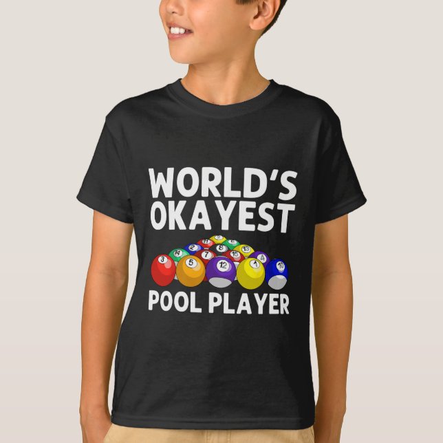 Funny Billiards Art For Men Women Billiard Lover P T-Shirt (Front)