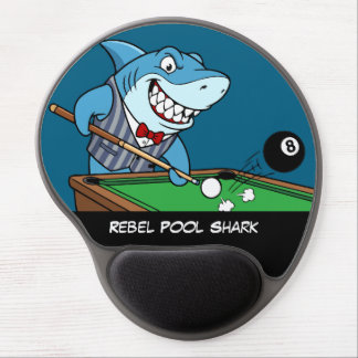 Funny Billiards Fanatic Cool Rebel Pool Shark Gel Mouse Pad