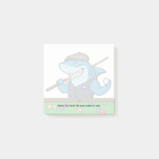 Funny Billiards Fanatic Personalized Stick Notepad