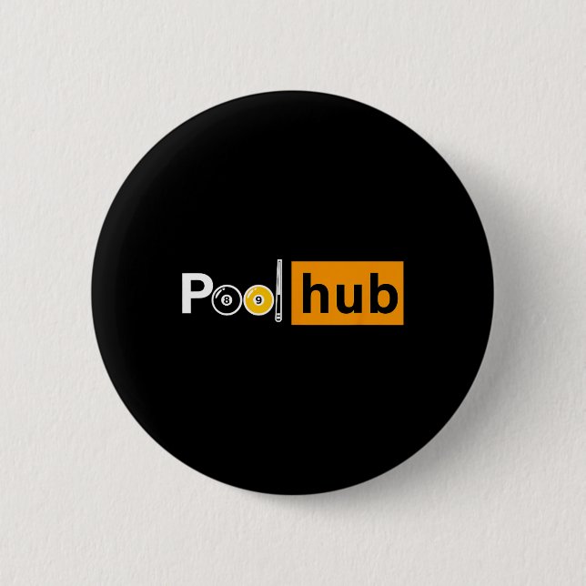 Funny Billiards Game - Pool Hub - Billiard And Cue Button (Front)