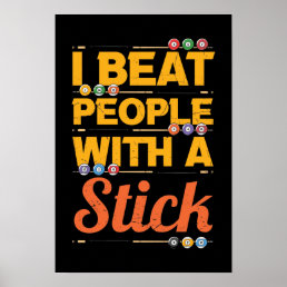 funny Billiards lovers sports Poster