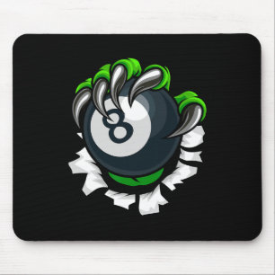 Funny Billiards Nails Art Billiards Playing Pool P Mouse Pad