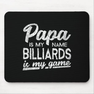 Funny Billiards Papa Gift Mouse Pad