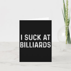 Funny Billiards Player  Card