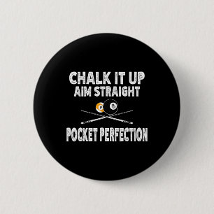 Funny Billiards Pool Aim Straight Pocket Perfectio Button