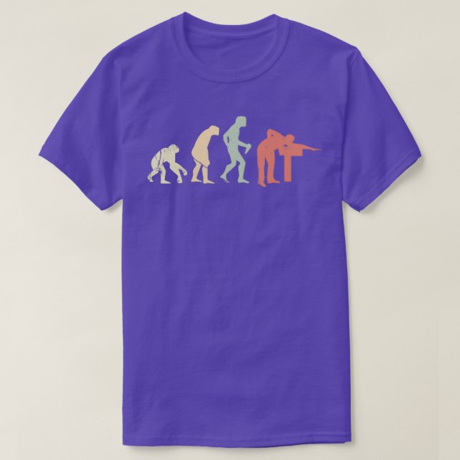 Funny Billiards Pool Gift Retro Style 1 T-Shirt (Design Front)