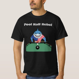 Funny Billiards Pool Hall Rebel T-Shirt