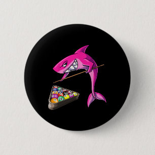 Funny Billiards Pool Shark Female Button