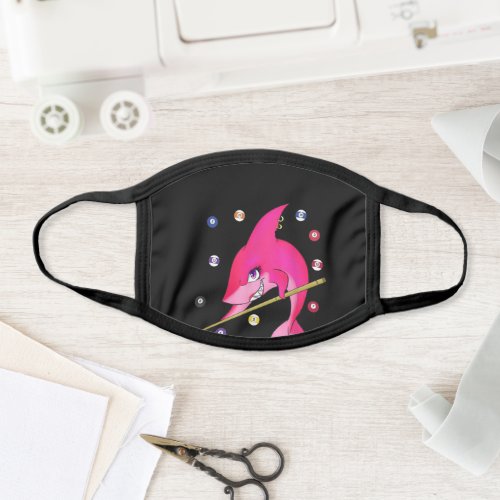 Funny Billiards Pool Shark Female Face Mask