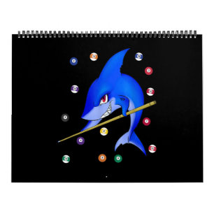 Funny Billiards Pool Shark Male Calendar
