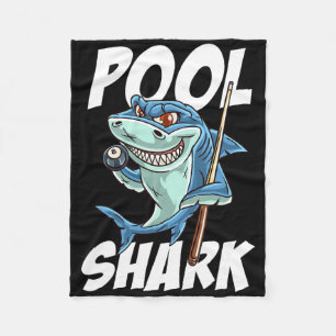 Funny Billiards Pool Shark Snooker Hall Joke Billi Fleece Blanket