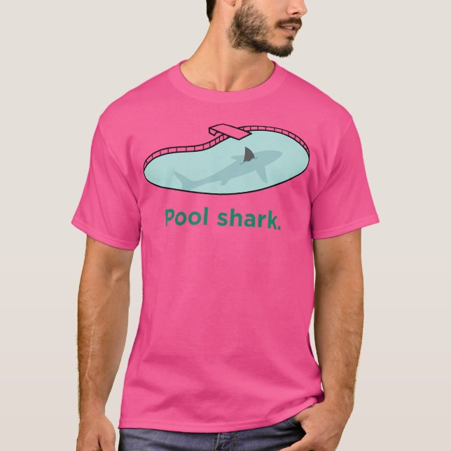Funny Billiards Pool Shark T-Shirt (Front)