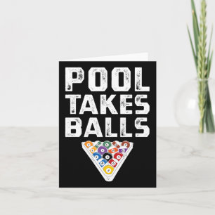 Funny Billiards Pool Take Playing Cue Sports Card