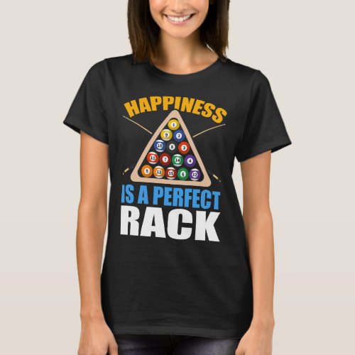 Funny Billiards Rack  Humor Pool T_Shirt