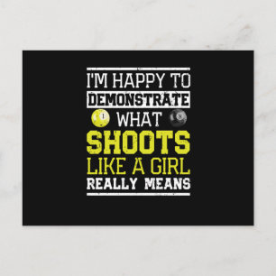 Funny billiards snooker I am happy Postcard