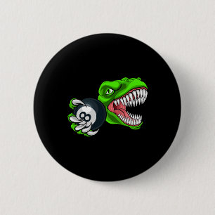 Funny Billiards T-rex Art Billiards Playing Pool P Button