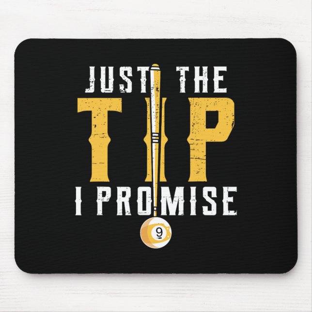 Funny Billiards The Tip  Mouse Pad (Front)