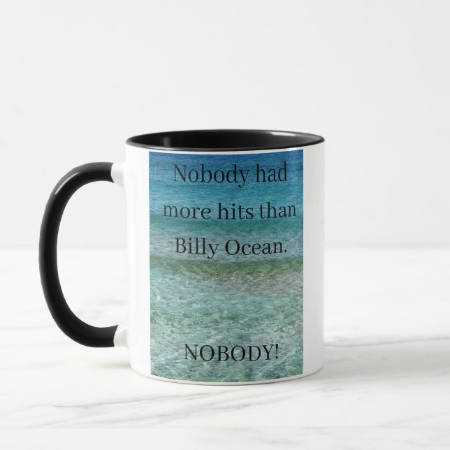 Funny Billy Ocean Mug (Left)