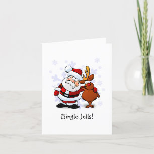 Funny Bingle Jells Christmas Holiday Card