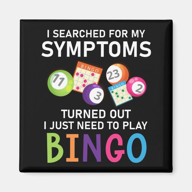 Funny Bingo Ball Bingo Gamer Magnet (Front)