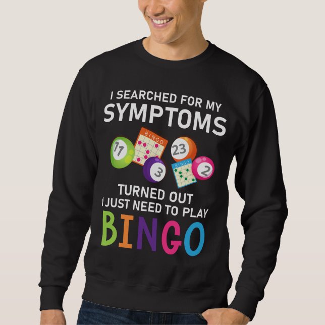 Funny Bingo Ball Bingo Gamer Sweatshirt (Front)