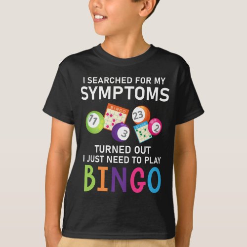 Funny Bingo Ball Bingo Gamer T_Shirt