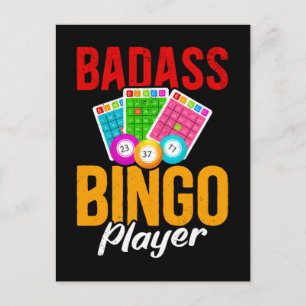 Funny Bingo Balls Sarcastic Bingo Player Postcard