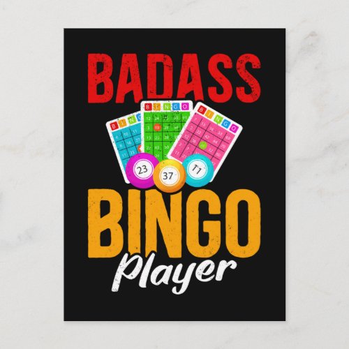 Funny Bingo Balls Sarcastic Bingo Player Postcard