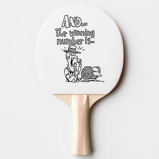 Funny Bingo Design Ping-Pong Paddle (Back)
