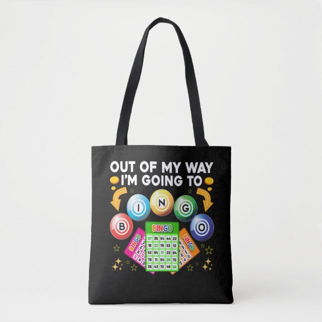 Funny Bingo Gambling Bingo Player Tote Bag (Front)